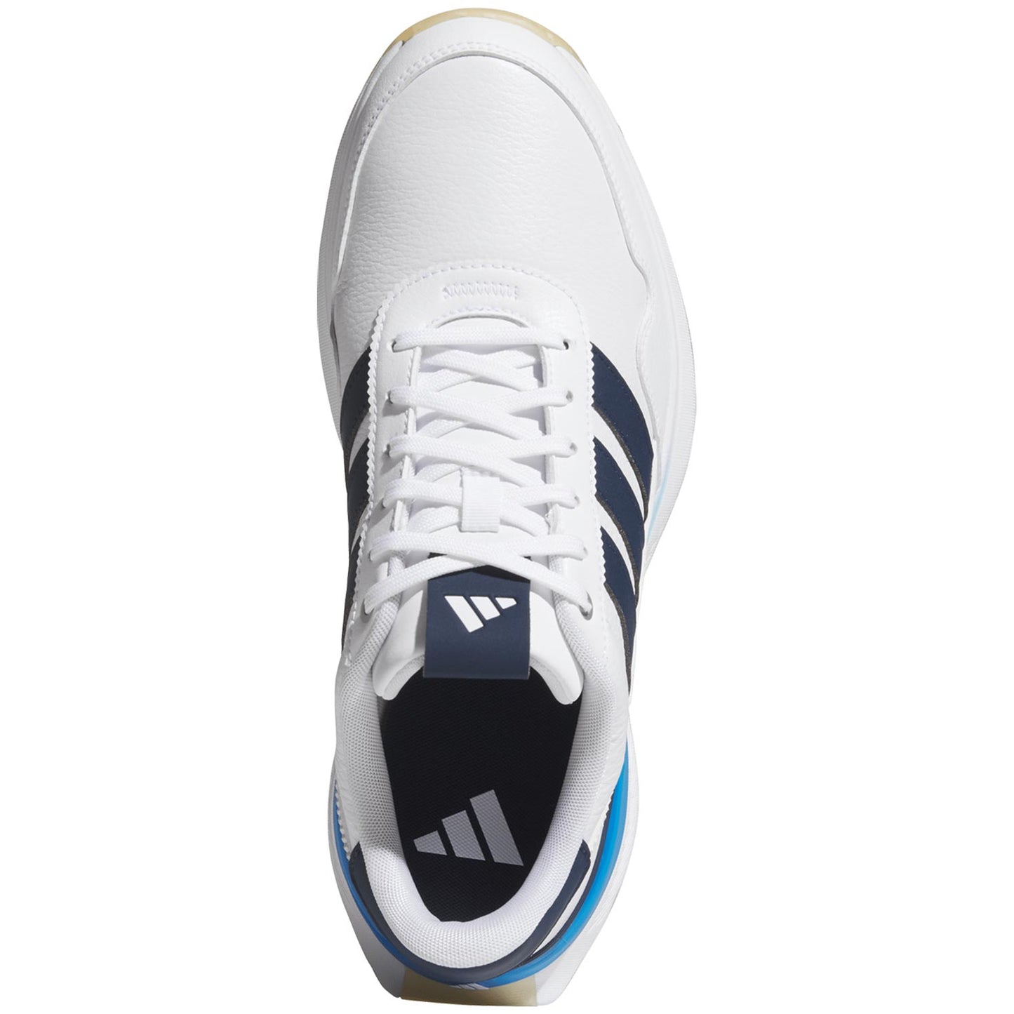 Adidas S2G 26 Leather Golf Shoes White/Collegiate Navy/Lucid Ray Blue