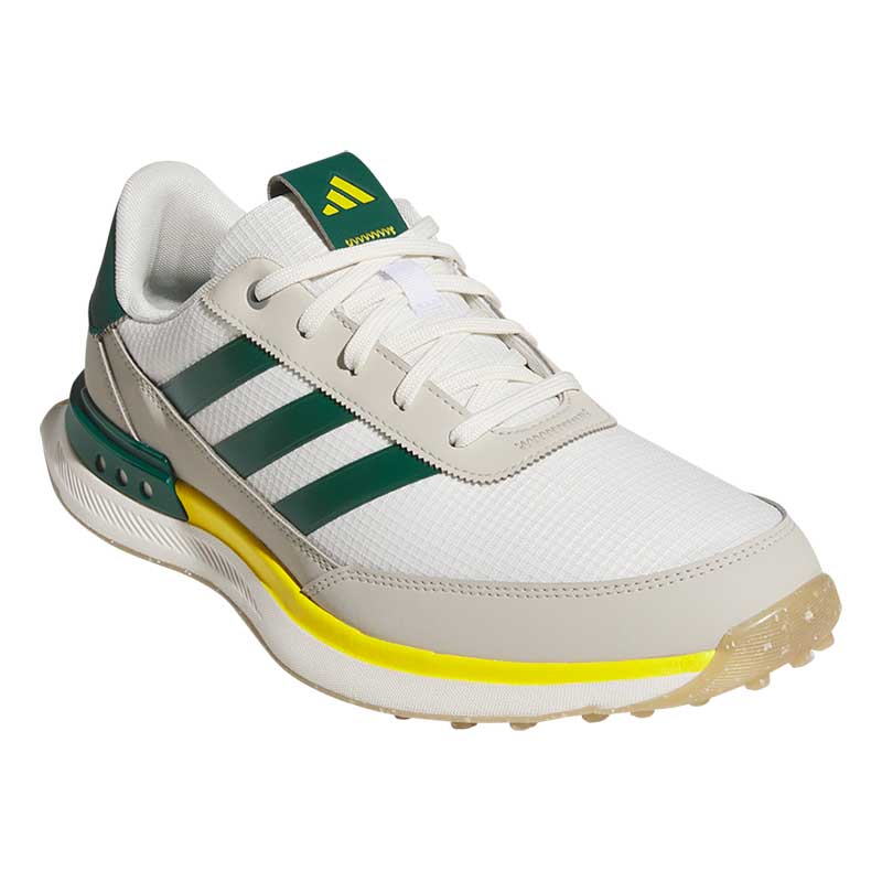 Adidas S2G Spikeless 24 Golf Shoes Off White/Collegiate Green