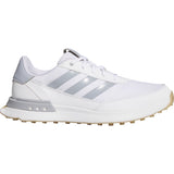 Adidas S2G Spikeless 24 Golf Shoes White/Halo Silver