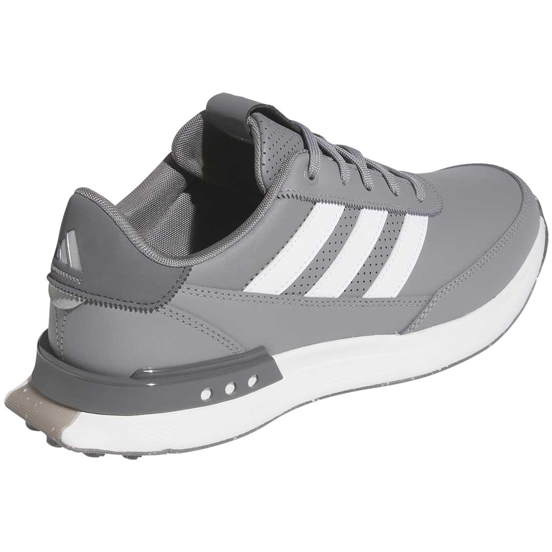 Adidas S2G Spikeless Leather 24 Golf Shoes Grey Three/White