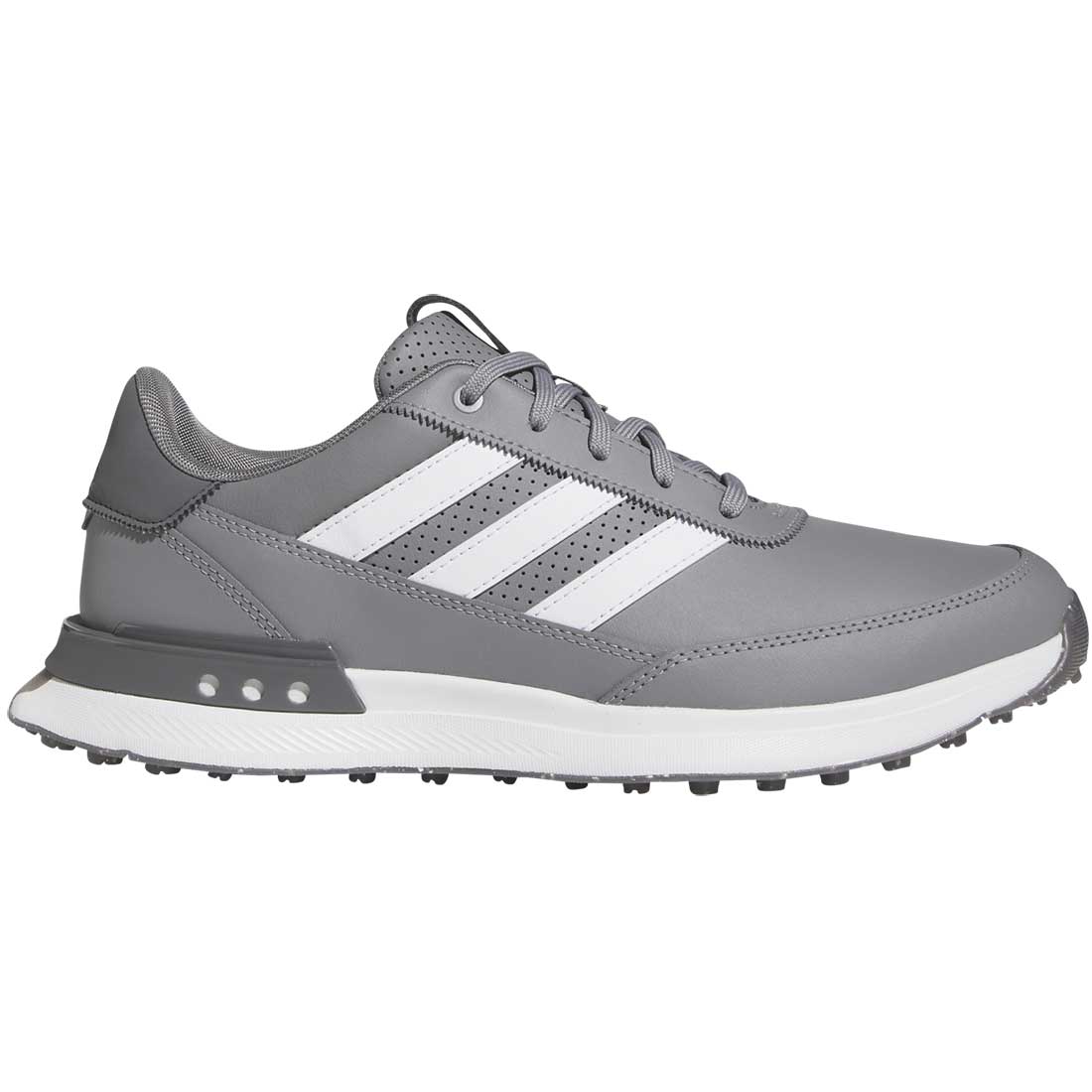Adidas S2G Spikeless Leather 24 Golf Shoes Grey Three/White
