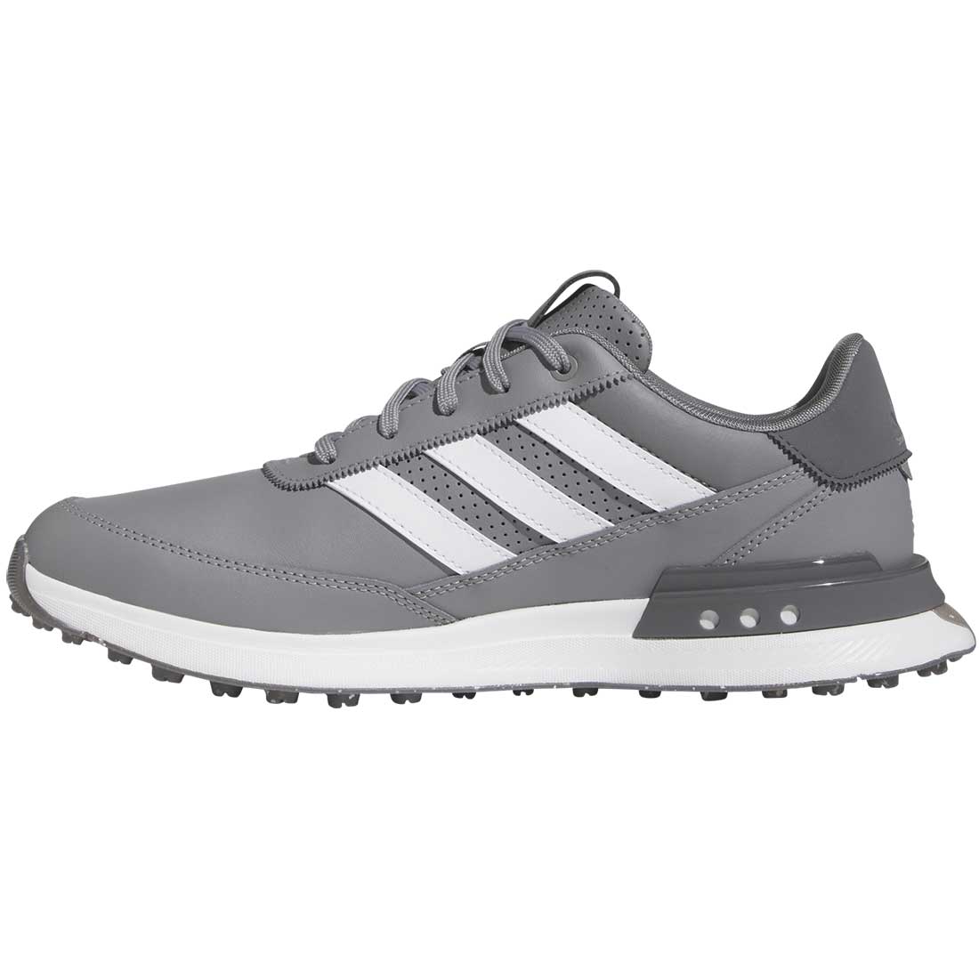 Adidas S2G Spikeless Leather 24 Golf Shoes Grey Three/White