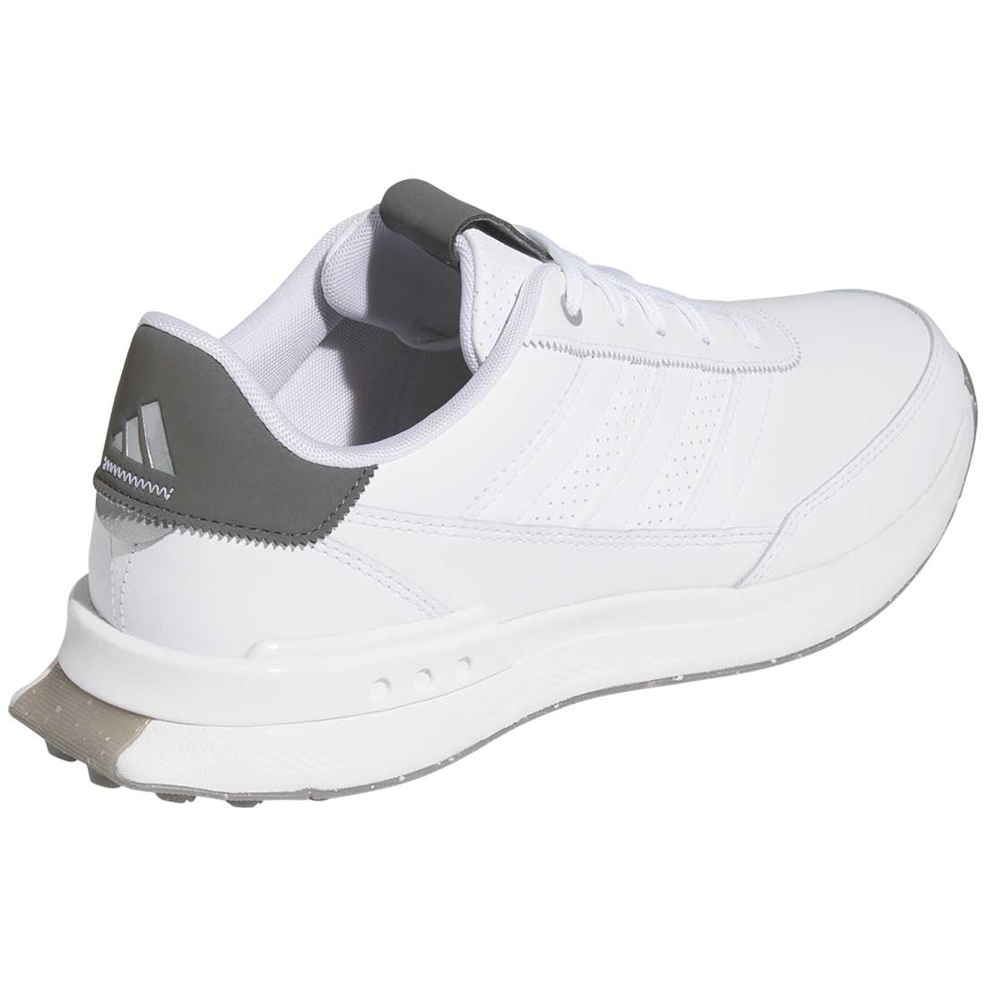 Adidas S2G Spikeless Leather 24 Golf Shoes White/Charcoal