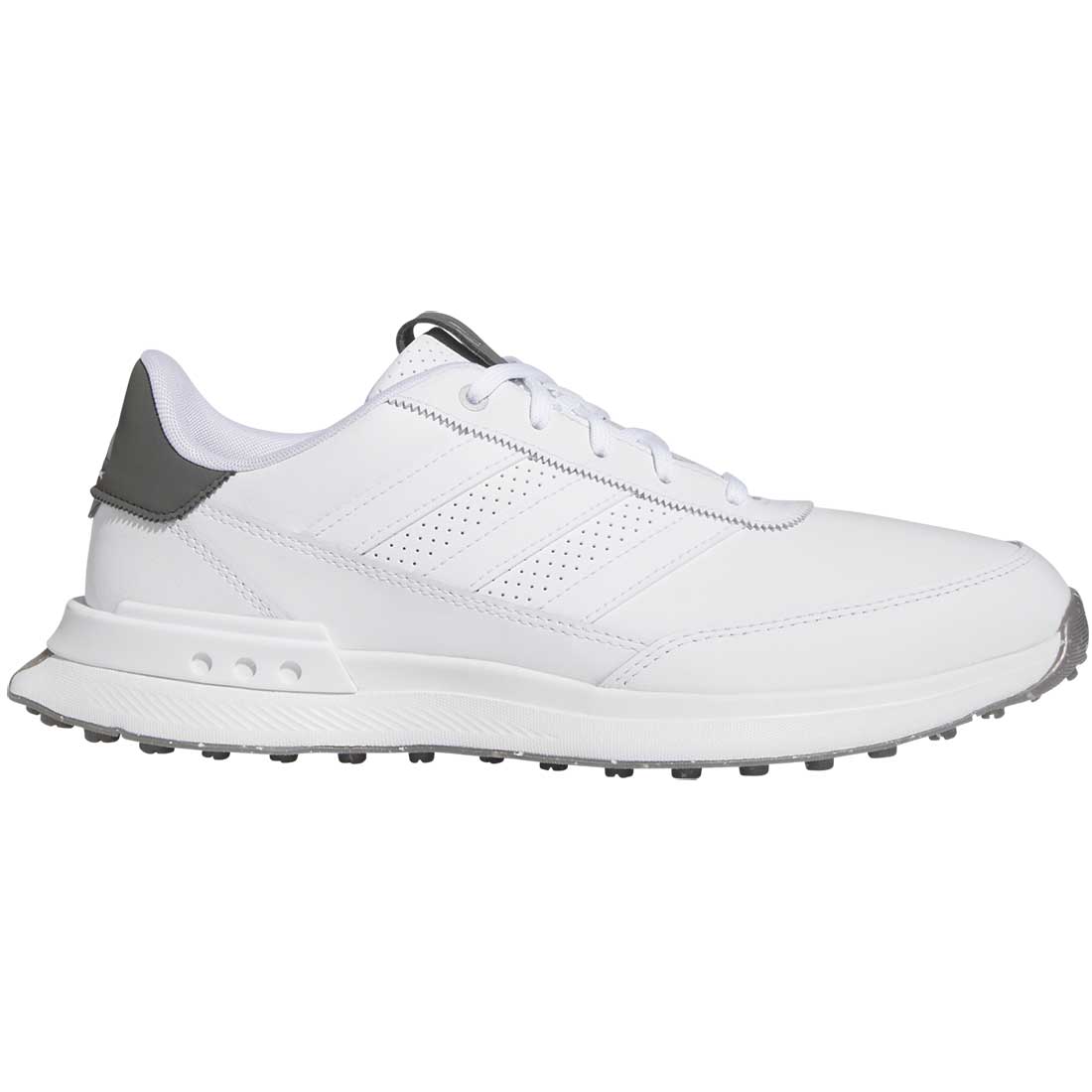 Adidas S2G Spikeless Leather 24 Golf Shoes White/Charcoal