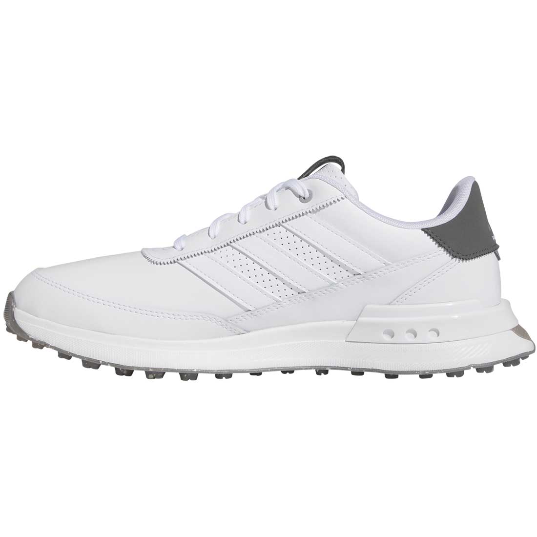 Adidas S2G Spikeless Leather 24 Golf Shoes White/Charcoal