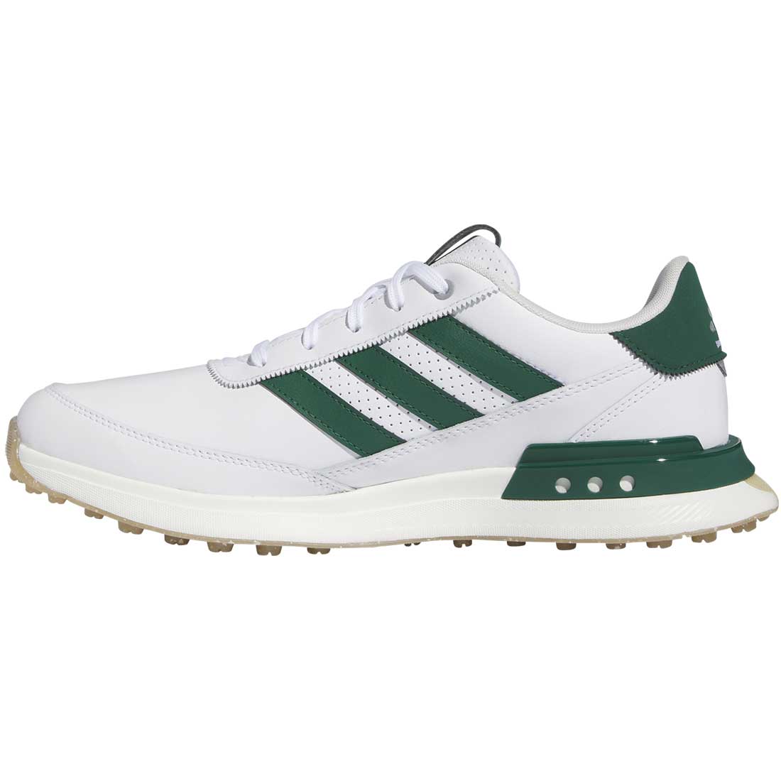 送料無料 新品 adidas GOLF S2G SL 23 24.5 Adidas S2G Spikeless Leather 24 Golf Shoes White/Collegiate Green