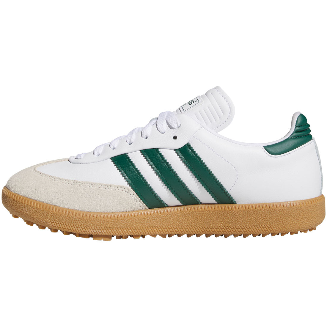 Adidas Samba Spikeless Golf Shoes White/Collegiate Green/Gum