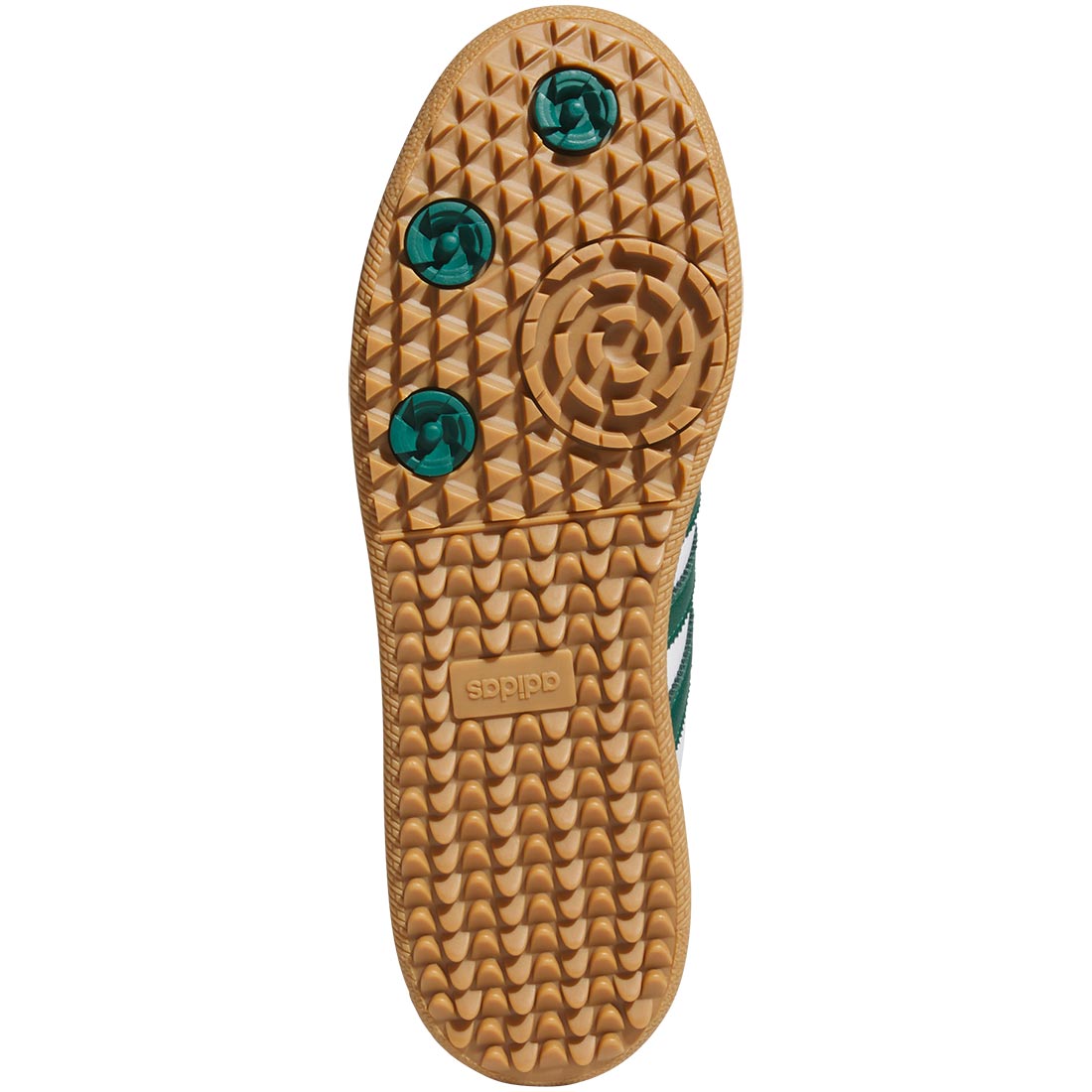 Adidas Samba Spikeless Golf Shoes White/Collegiate Green/Gum