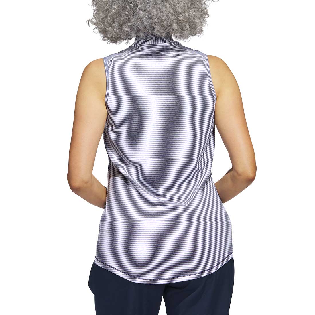 Adidas Women's Two Color Ottoman Sleeveless Polo