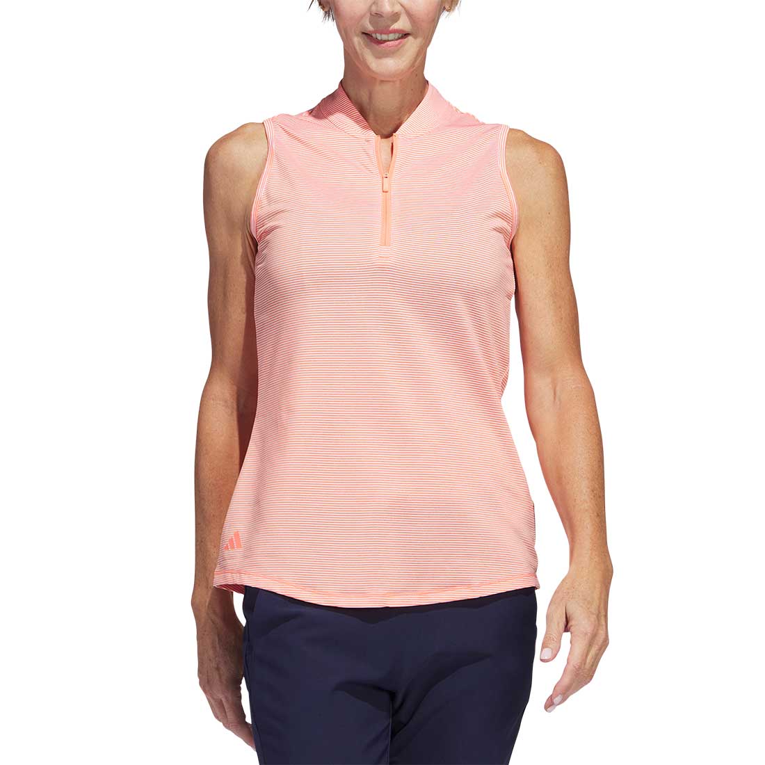 Adidas Women's Two Color Ottoman Sleeveless Polo
