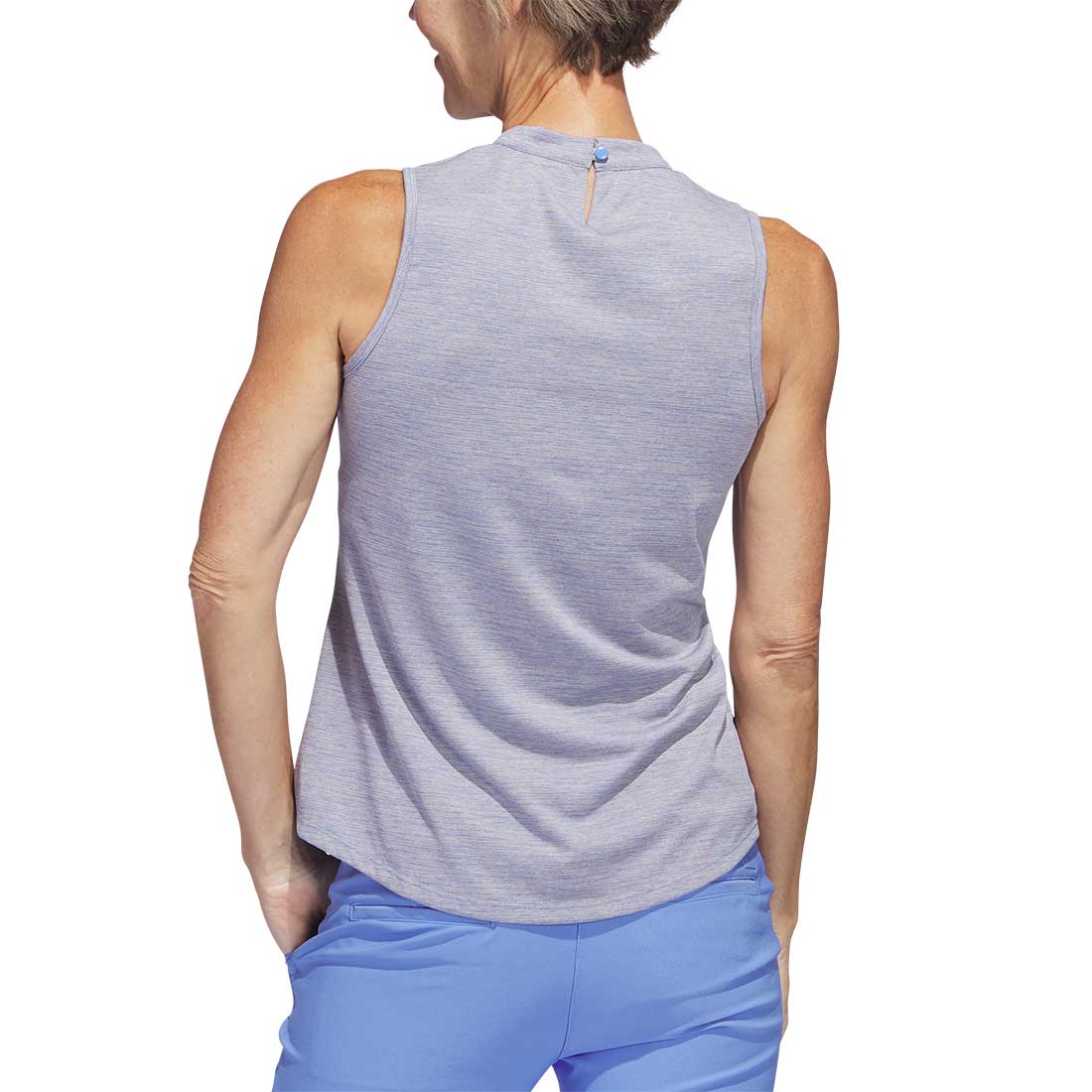 Adidas Women's Heathered Essentials Mock Sleeveless
