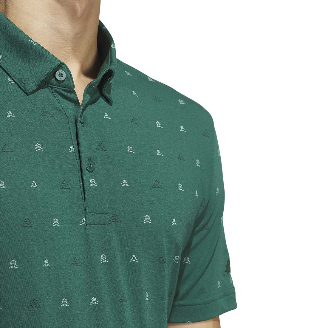 Adidas Go-To Mini-Crest Print Polo