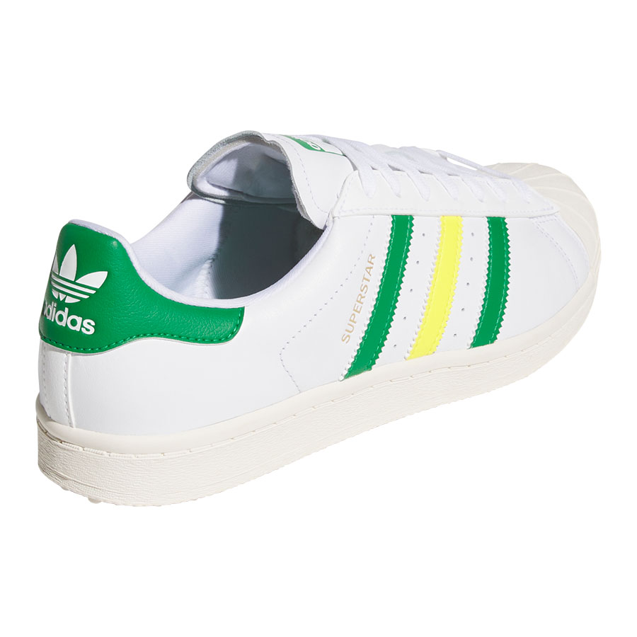 Adidas Superstar Spikeless Golf Shoes White/Green/Yellow