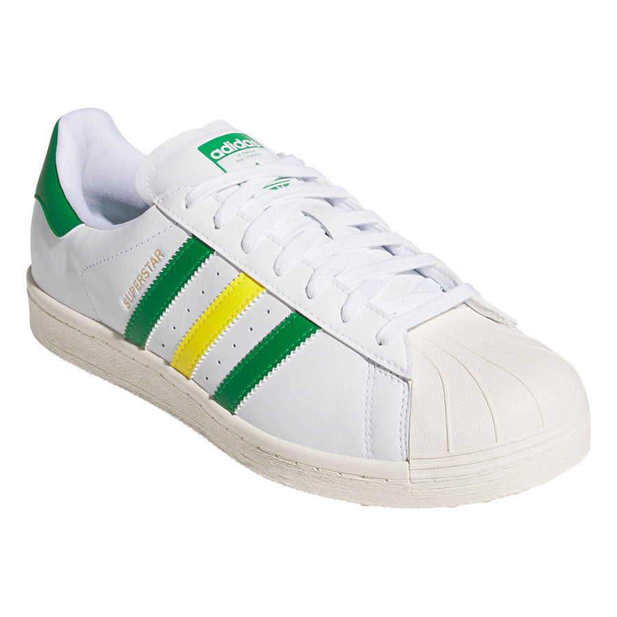 Adidas Superstar Spikeless Golf Shoes White/Green/Yellow – Golf Adidas Superstar Spikeless Golf Shoes White/Green/Yellow – Golf