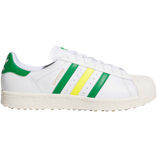 Adidas Superstar Spikeless Golf Shoes White/Green/Yellow