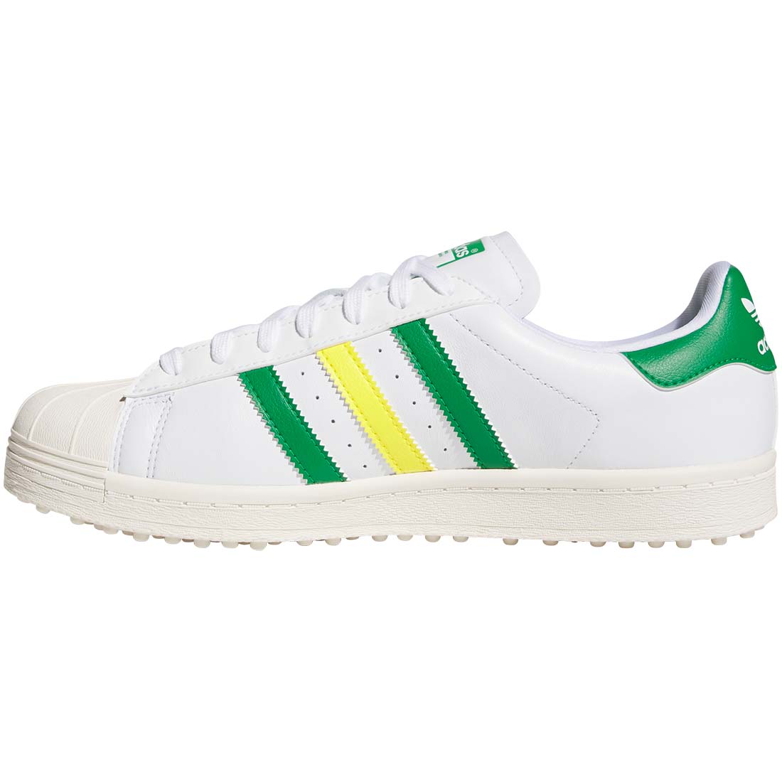 Adidas Superstar Spikeless Golf Shoes White/Green/Yellow