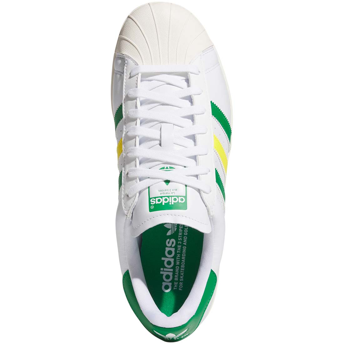 Adidas Superstar Spikeless Golf Shoes White/Green/Yellow Golf Discount Adidas Superstar Spikeless Golf Shoes White/Green/Yellow Golf Discount