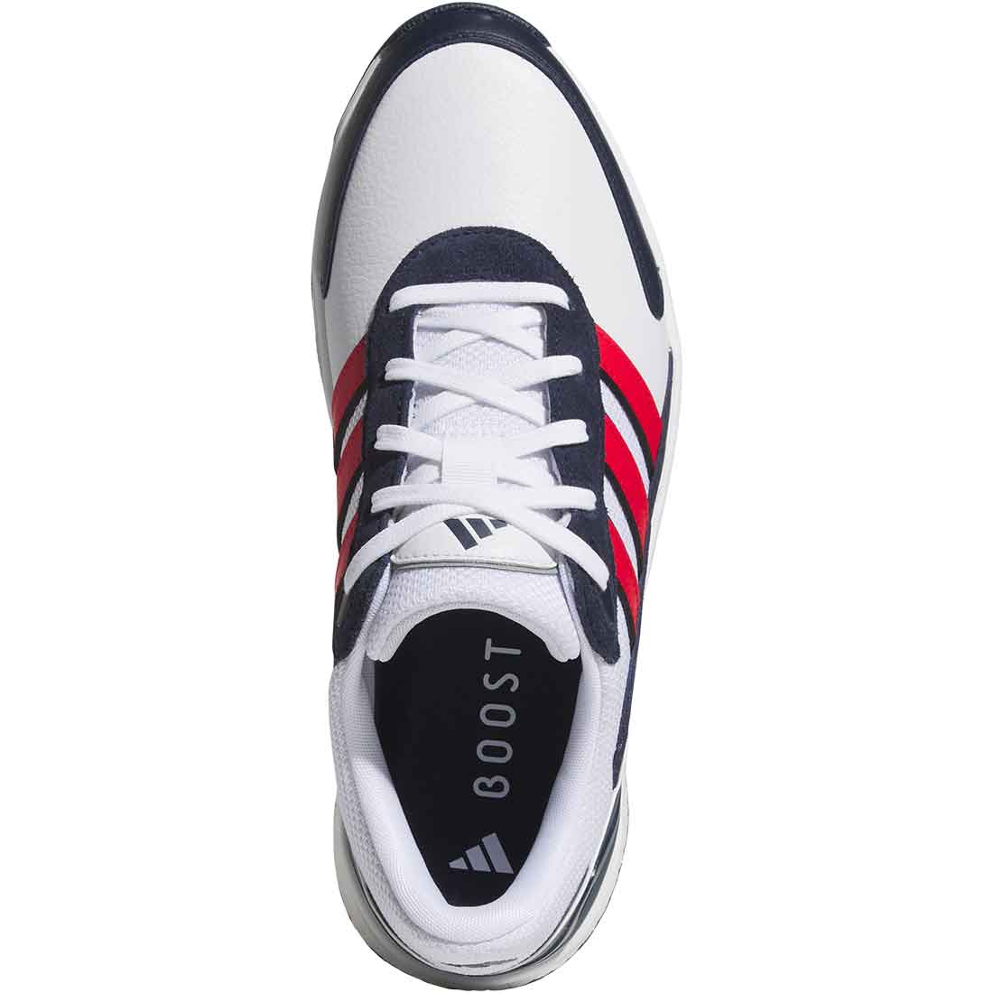 Adidas SW5540 Golf Shoes White/Pure Ruby/Collegiate Navy