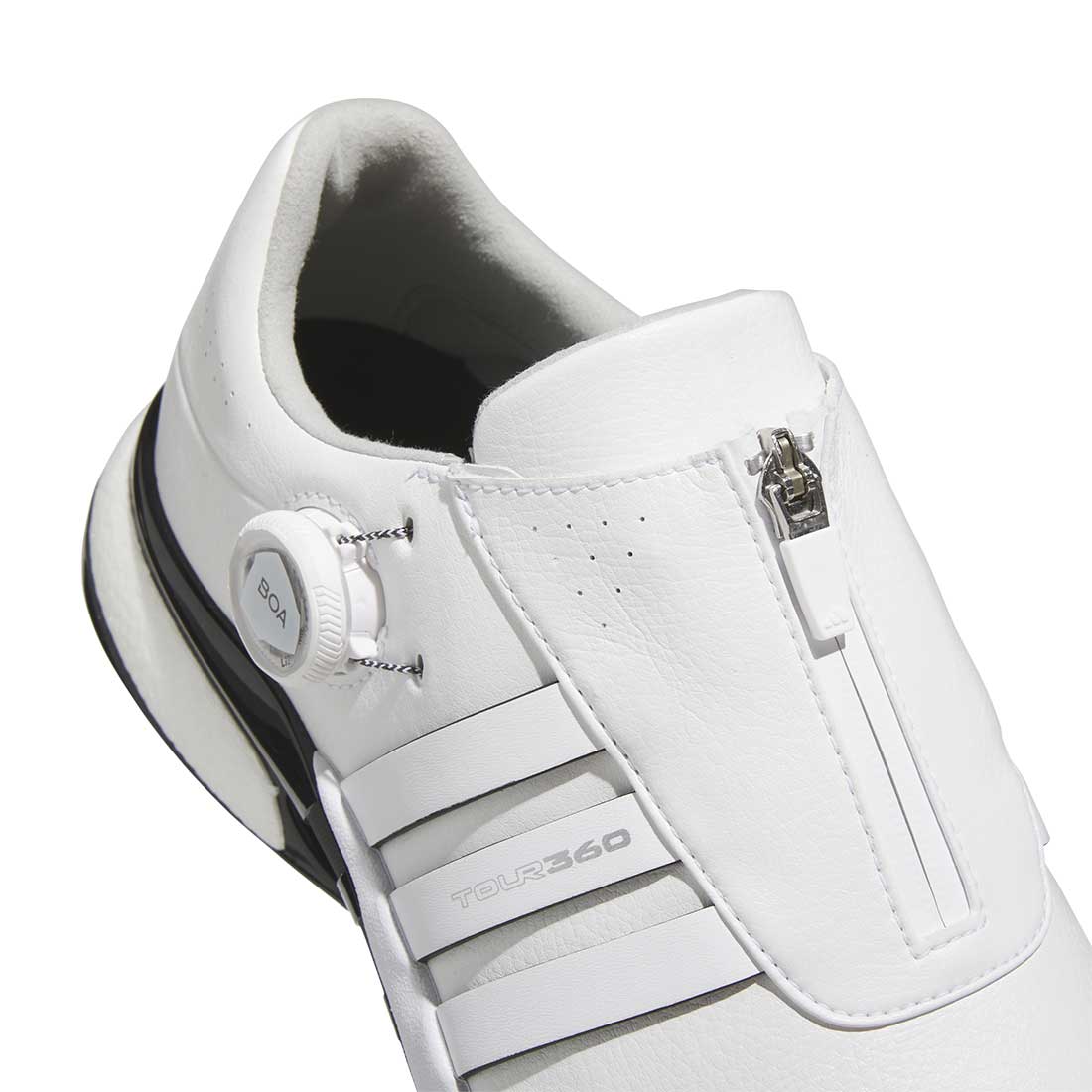 Adidas Tour360 24 BOA Golf Shoes White/White/Black