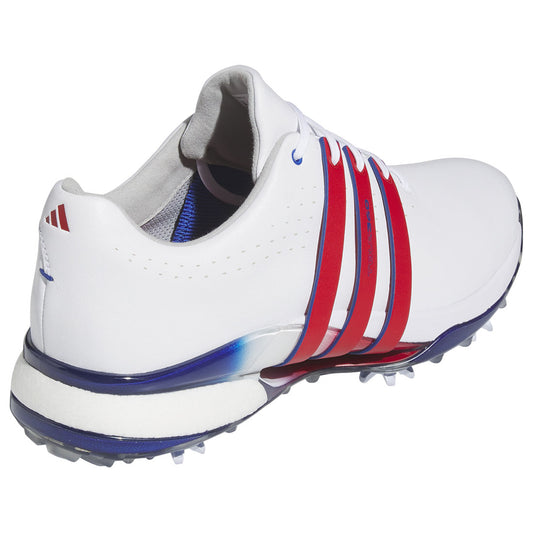 Adidas Tour360 24 Golf Shoes White/Better Scarlet/Team Royal