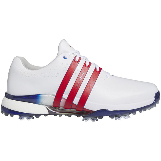 Adidas Tour360 24 Golf Shoes White/Better Scarlet/Team Royal