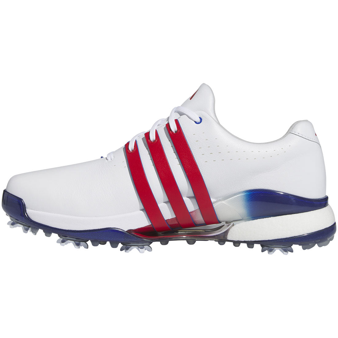 Adidas Tour360 24 Golf Shoes White/Better Scarlet/Team Royal