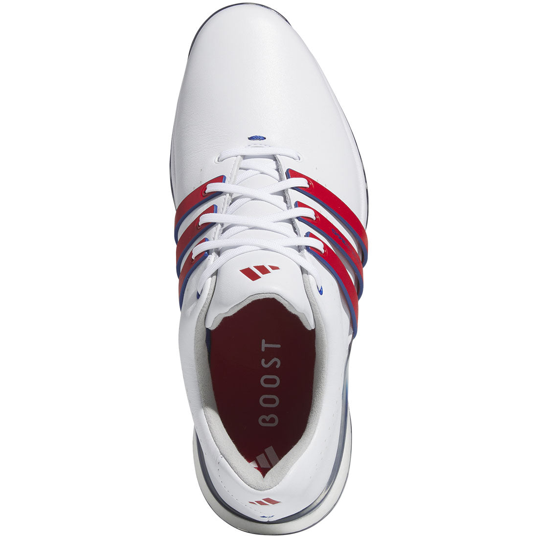 Adidas Tour360 24 Golf Shoes White/Better Scarlet/Team Royal