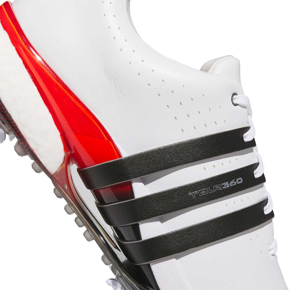 Adidas Tour360 24 Golf Shoes White/Black/Lucid Red