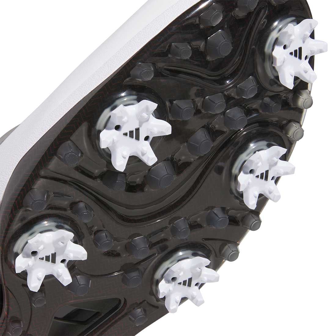 Adidas Tour360 24 Golf Shoes White/Black/Lucid Red