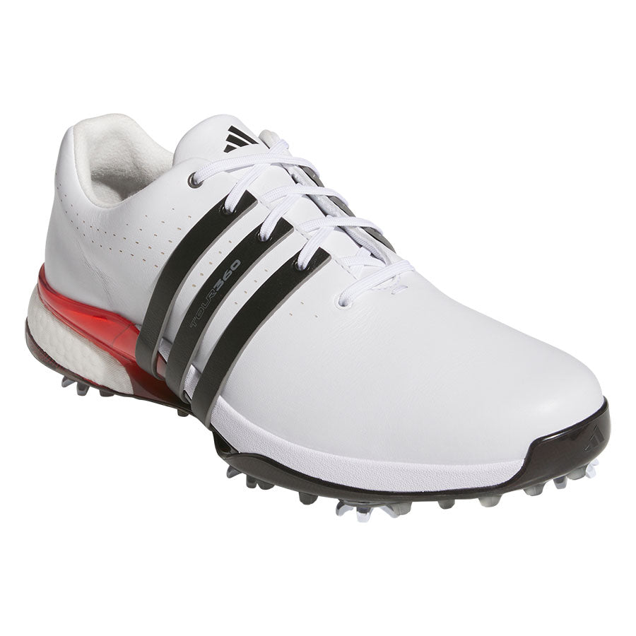 Adidas Tour360 24 Golf Shoes White/Black/Lucid Red