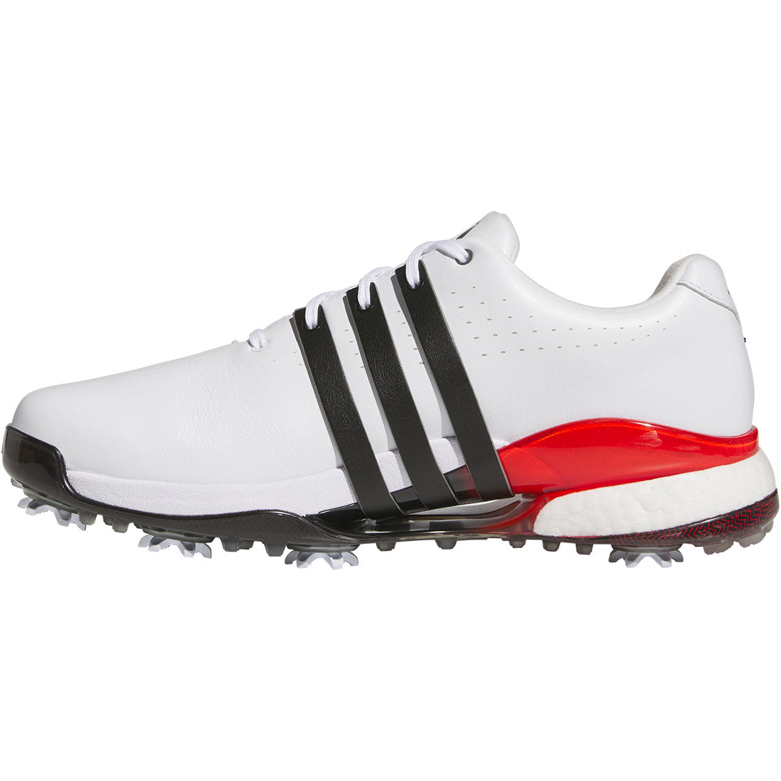 Adidas Tour360 24 Golf Shoes White/Black/Lucid Red