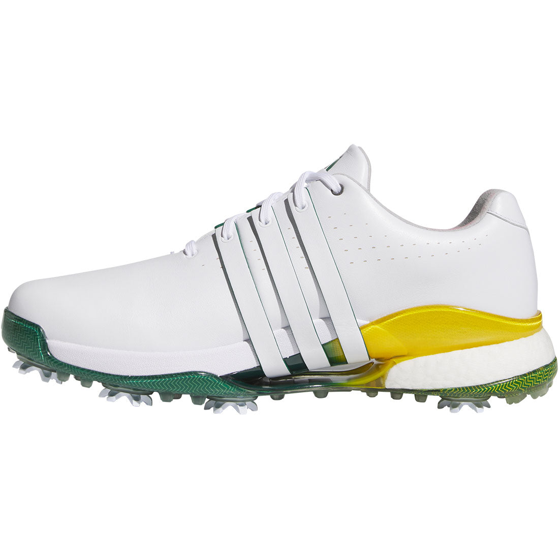 Adidas Tour360 24 Golf Shoes White/Collegiate Green/Yellow