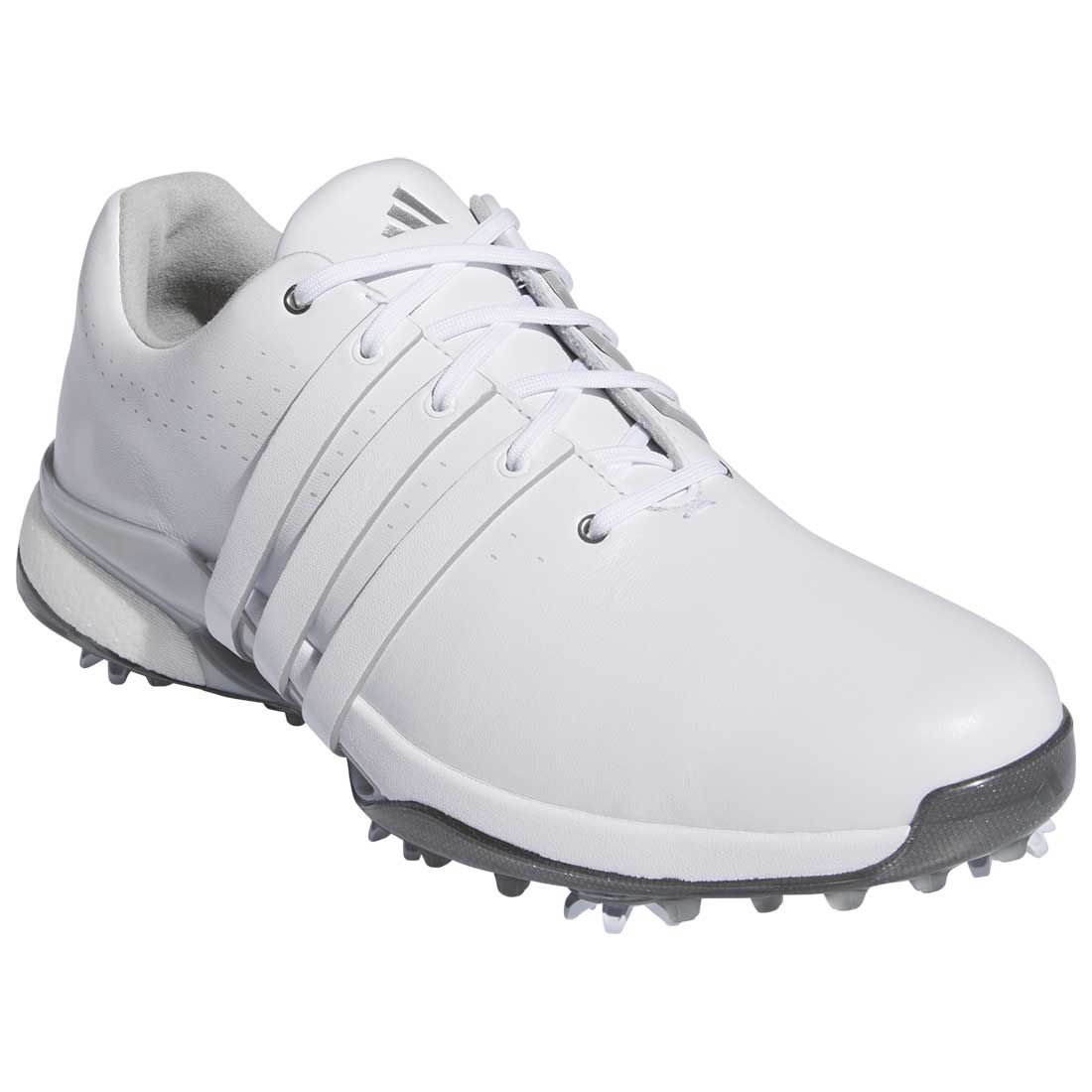 Adidas Tour360 24 Golf Shoes White/White/Silver – Golf Discount