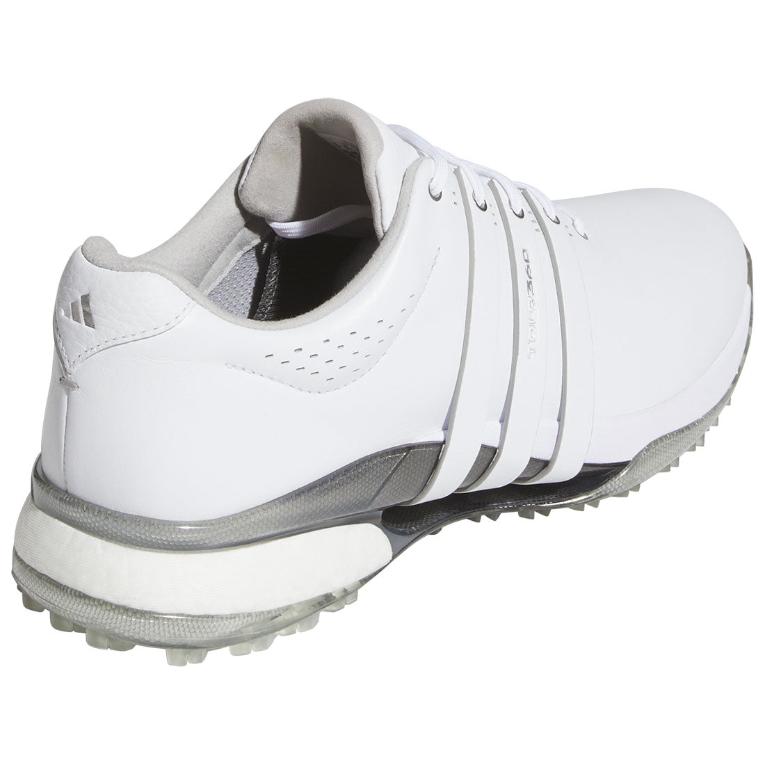 Adidas Tour360 25 SL Golf Shoes White/White/Silver – Golf Discount