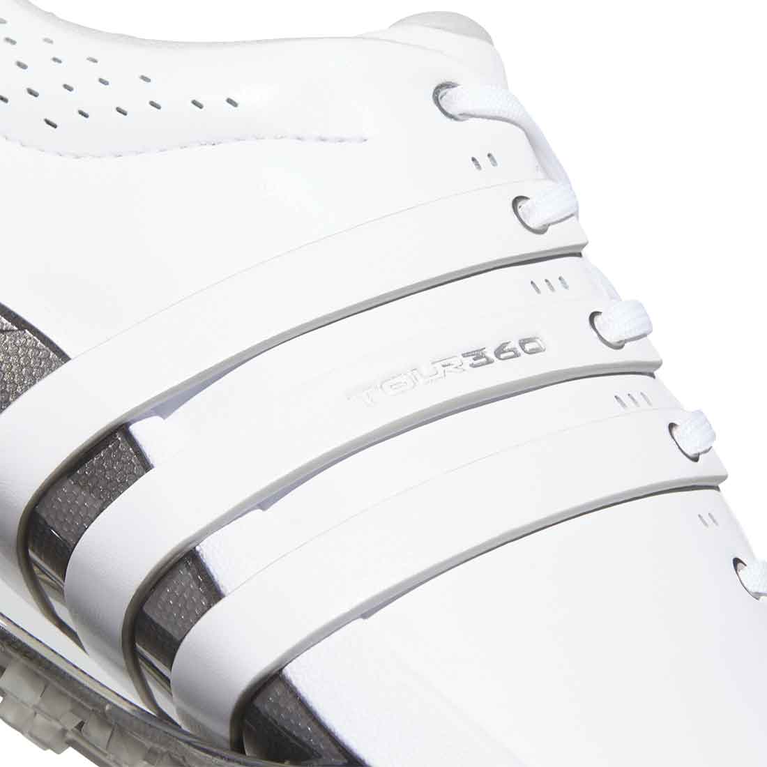 Adidas Tour360 25 SL Golf Shoes White/White/Silver – Golf Discount