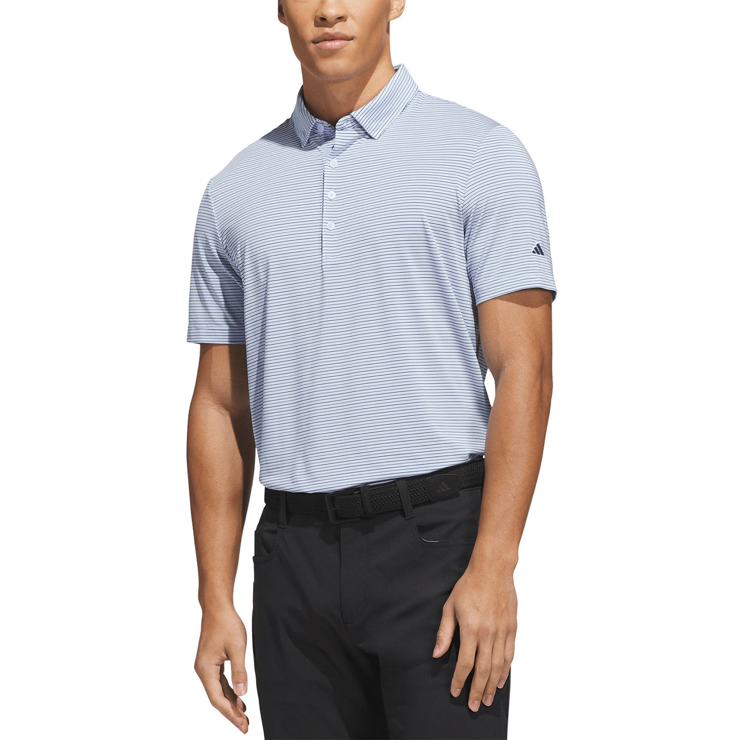 Adidas Ultimate365+ 3-Color Stripe Golf Polo