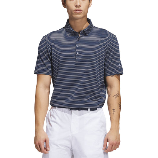 Adidas Ultimate365+ 3-Color Stripe Golf Polo