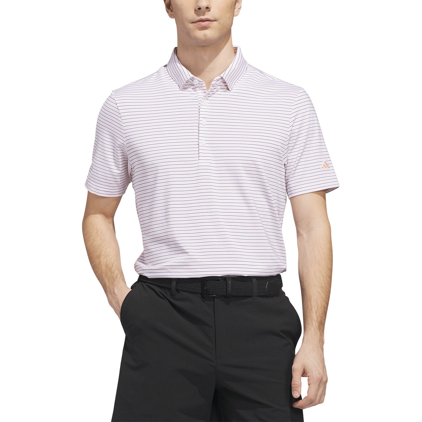 Adidas Ultimate365+ 3-Color Stripe Golf Polo
