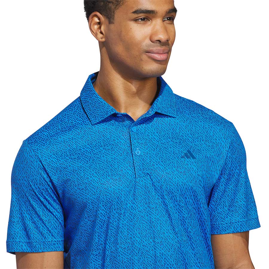 Adidas Ultimate365 Feather Print Golf Polo