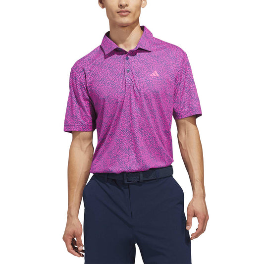 Adidas Ultimate365 Feather Print Golf Polo