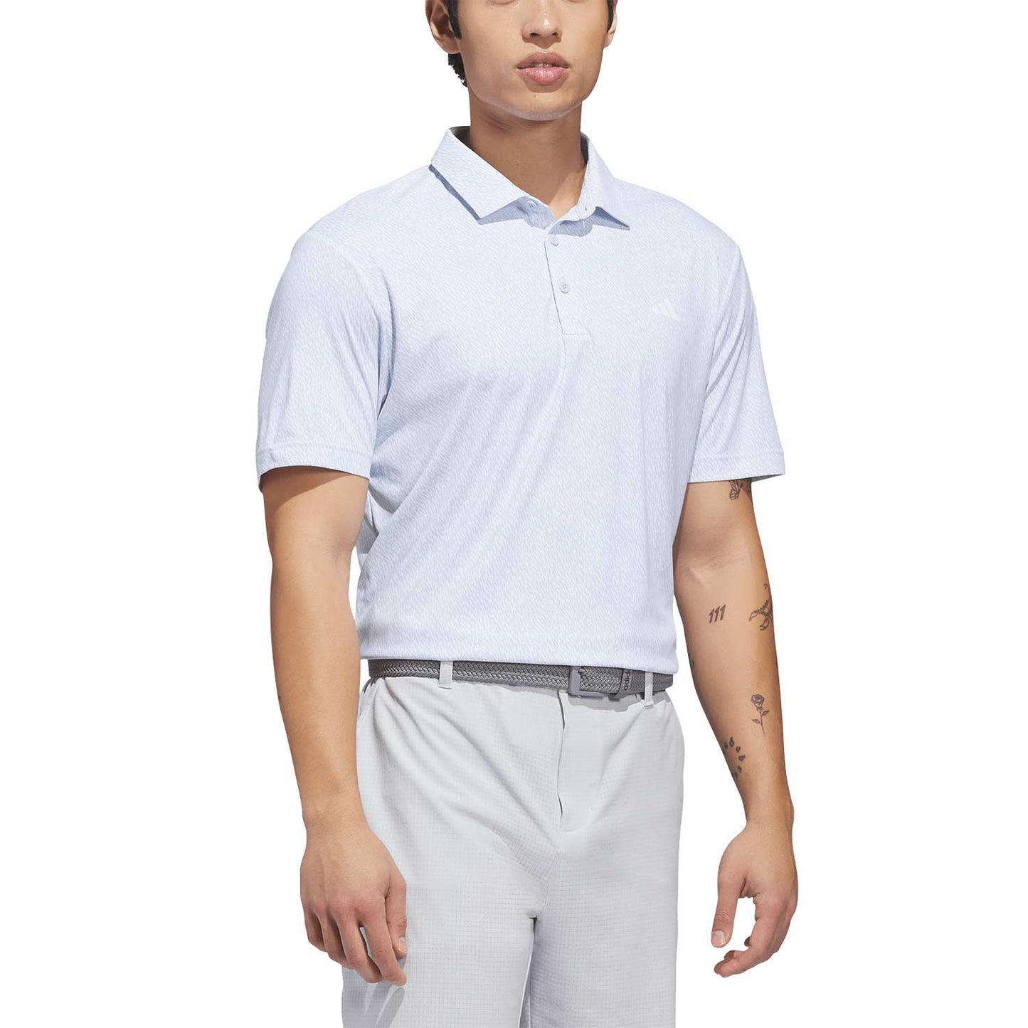 Adidas Ultimate365 Feather Print Golf Polo