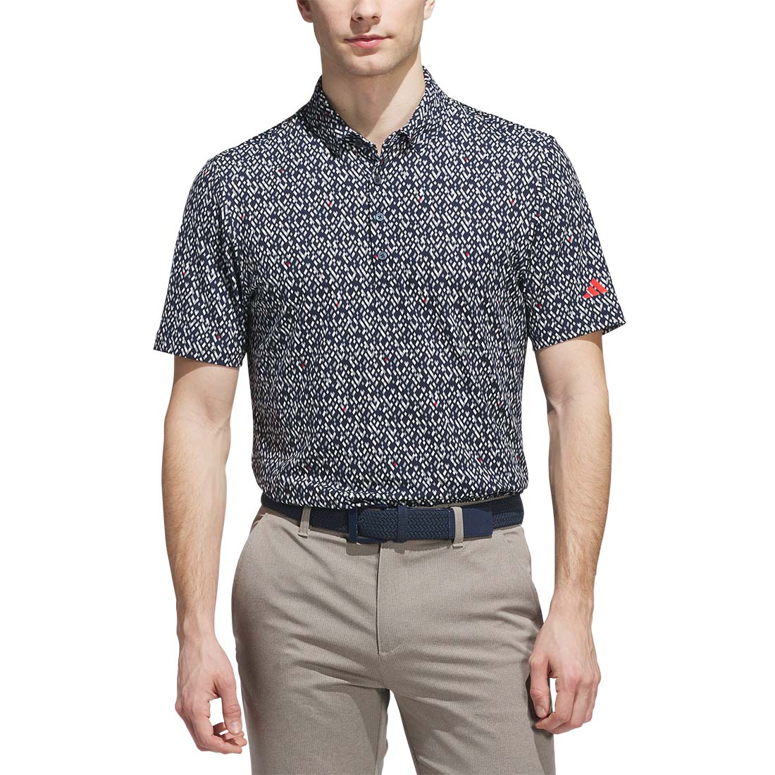 Adidas Ultimate365 Jacquard Argyle Golf Polo