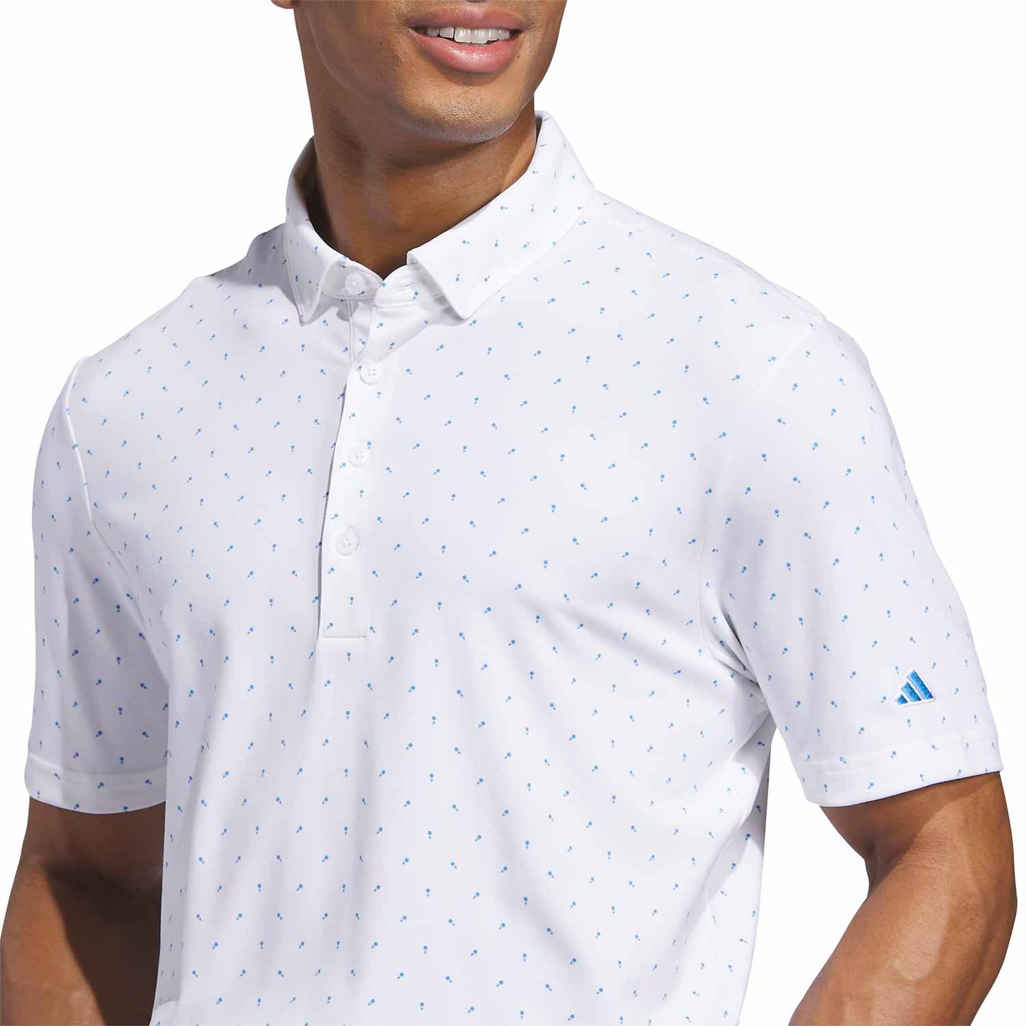 Adidas Ultimate365+ Micro Print Golf Polo