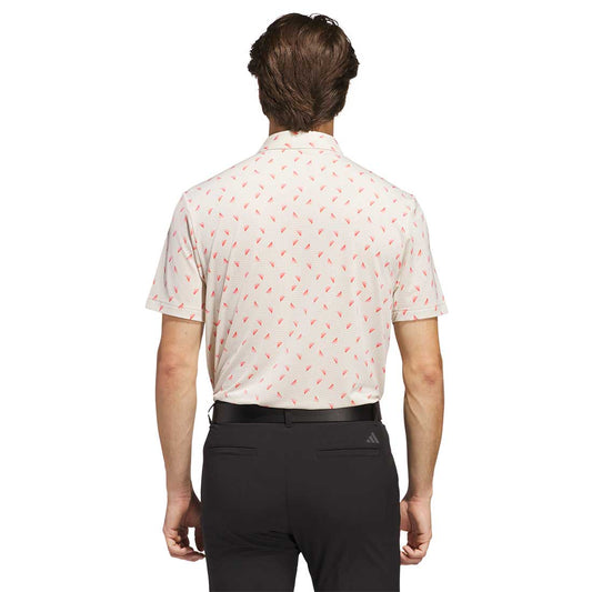 Adidas Ultimate365 Printed Slice Mesh Golf Polo