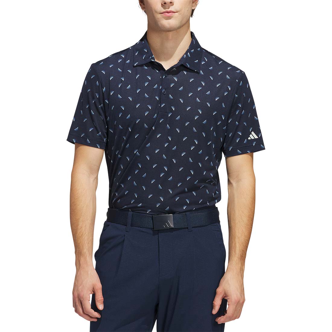 Adidas Ultimate365 Printed Slice Mesh Golf Polo