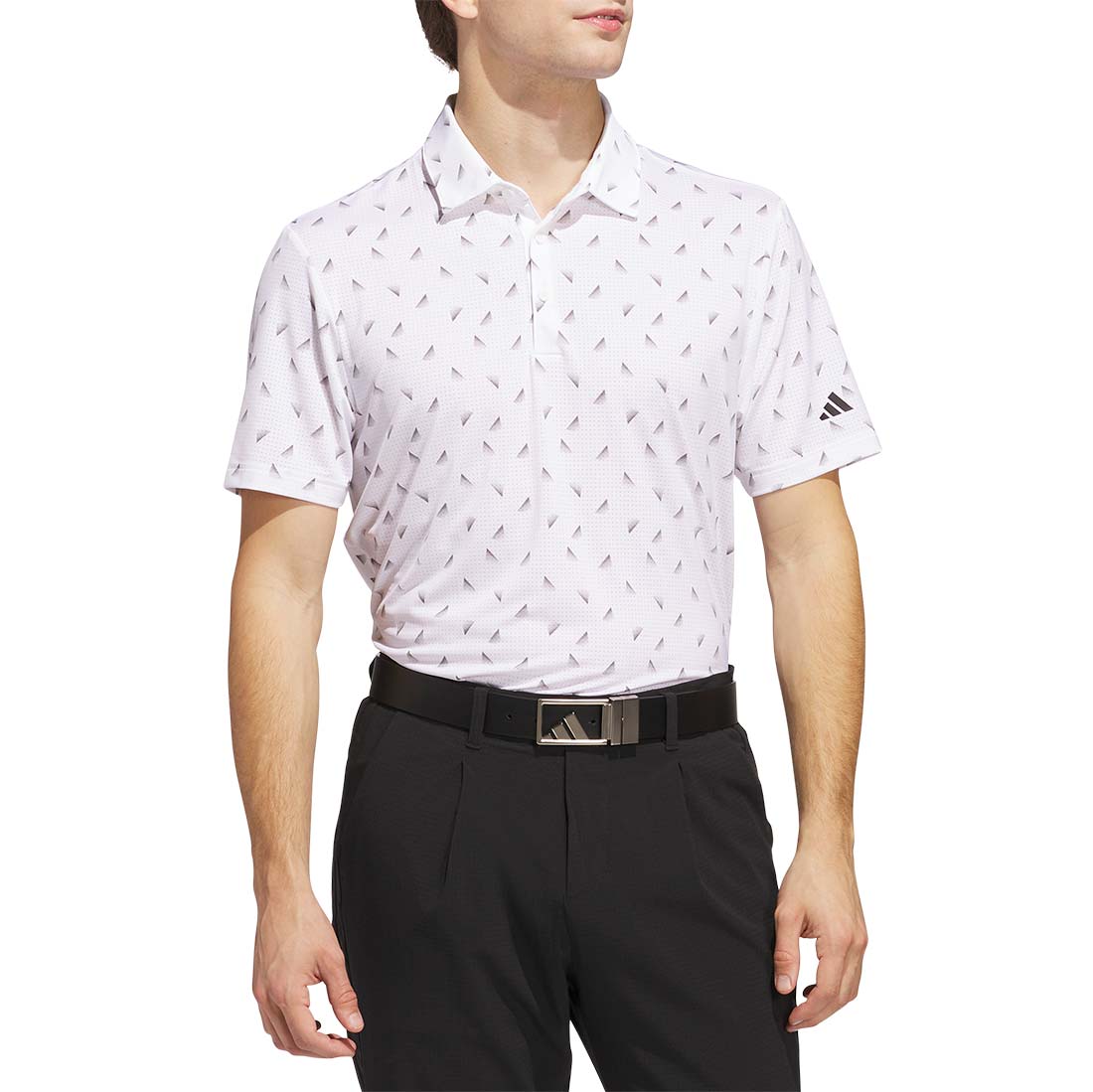 Adidas Ultimate365 Printed Slice Mesh Golf Polo
