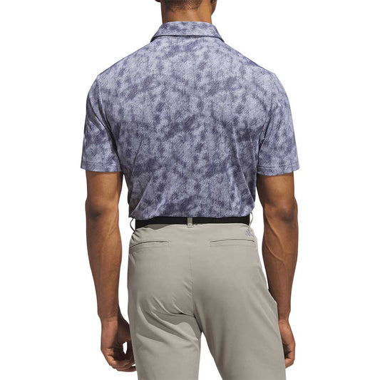 Adidas Ultimate365 Textured Print Golf Polo
