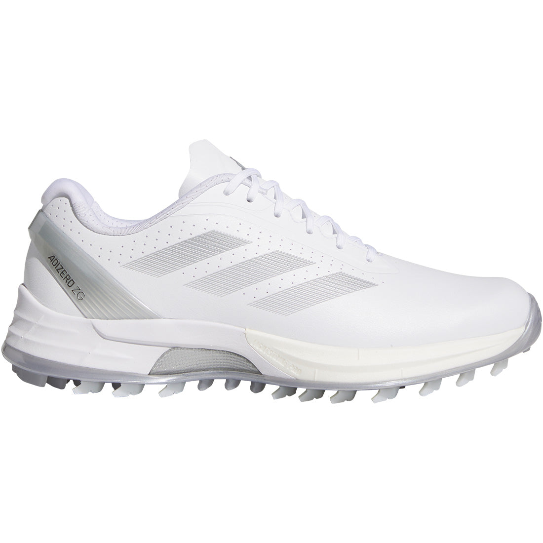 Adidas Women's Adizero ZG Golf Shoes White/Silver/Grey Two
