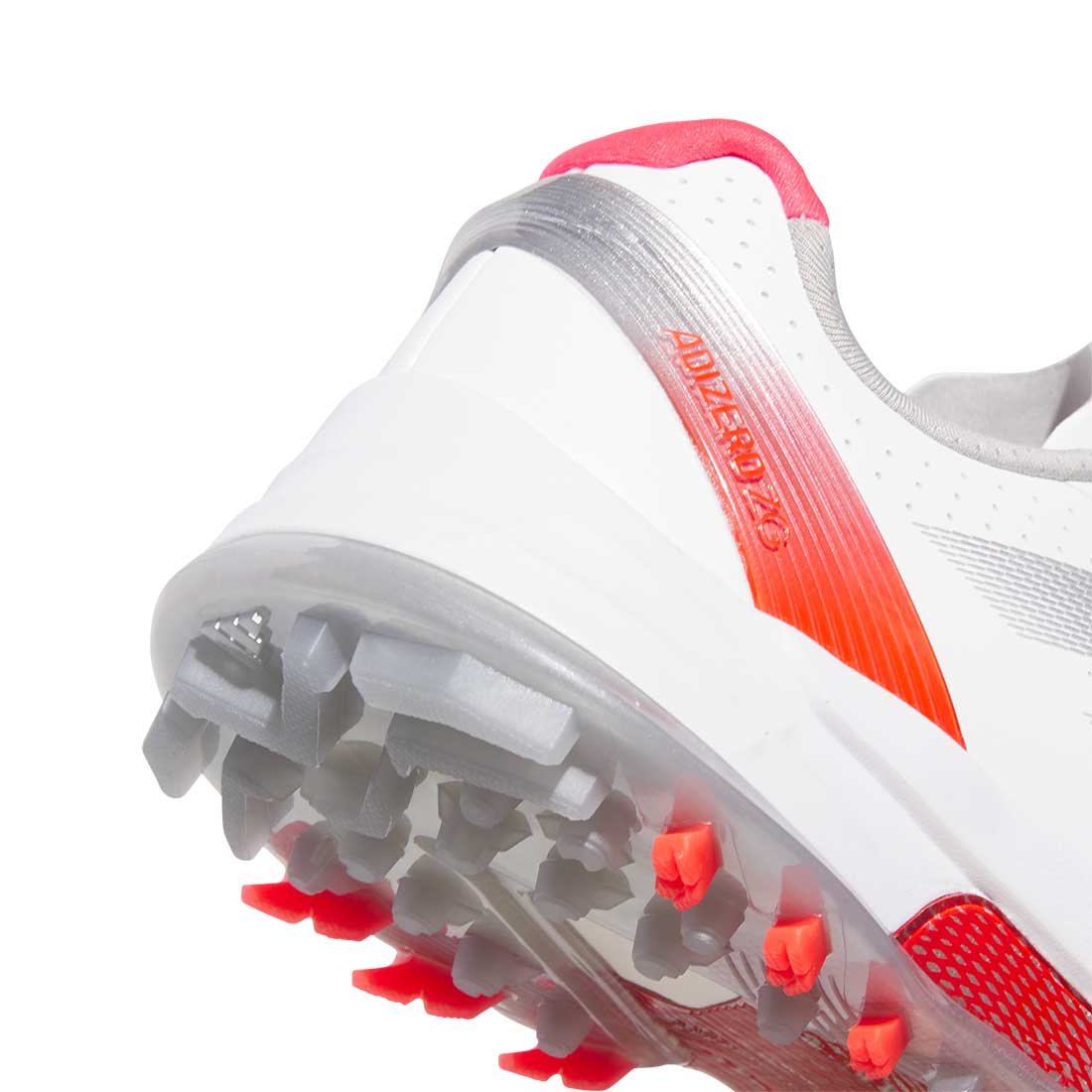 adidas Women's Adizero ZG Spikeless Golf Shoes, Size 7.5, White/Silver/Red adidas Women's Adizero ZG Spikeless Golf Shoes, Size 7.5, White/Silver/Red