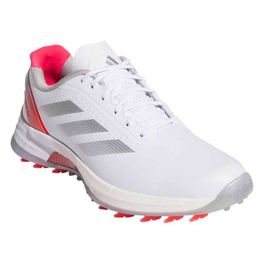 Adidas Women's Adizero ZG Golf Shoes White/Silver/Lucid Red – Golf